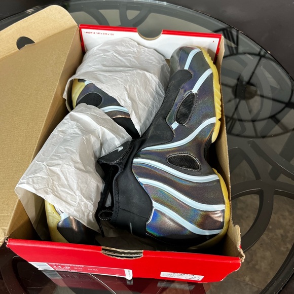 Nike Air Flightposite Topaz Mist Hologram Flightposite Sz 10.5 - Picture 8 of 9